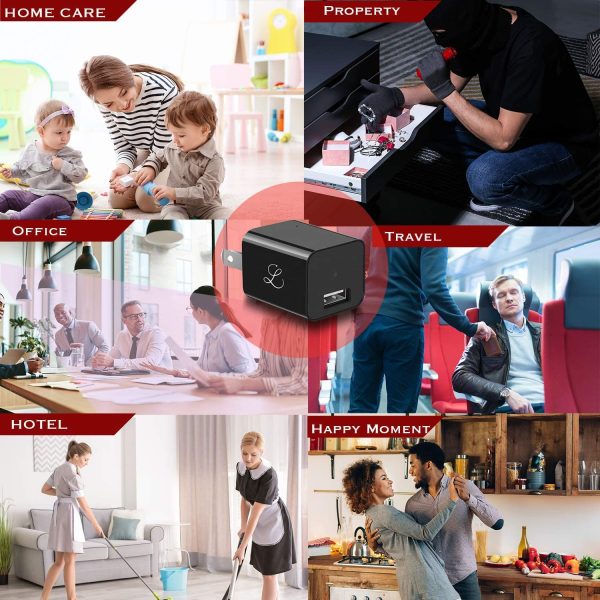 Spy Camera - Hidden Camera Wi-Fi - USB Charger - Hidden Camera Charger - USB Charger Camera - Surveillance Camera - Hidden Spy Camera - Hidden Nanny Cam - Full HD Wireless Remote View [Upgraded] - Image 7