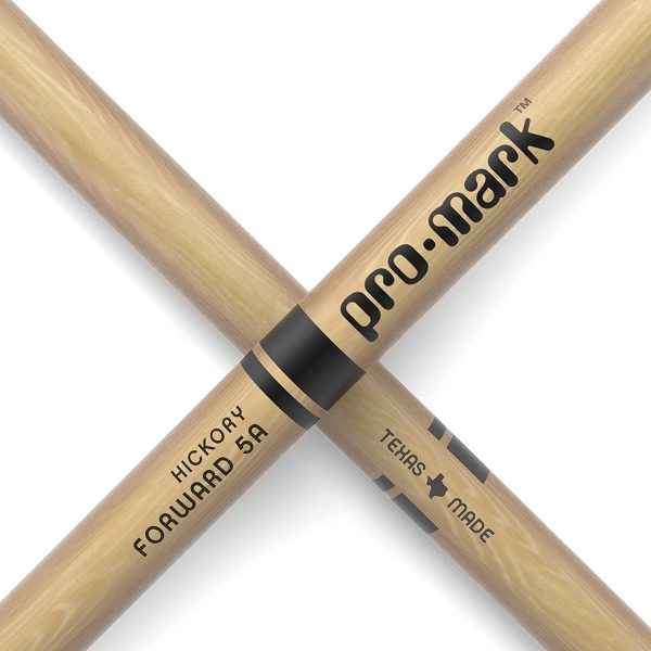 ProMark TX5AW Hickory 5A Wood Tip Drumsticks - Image 2