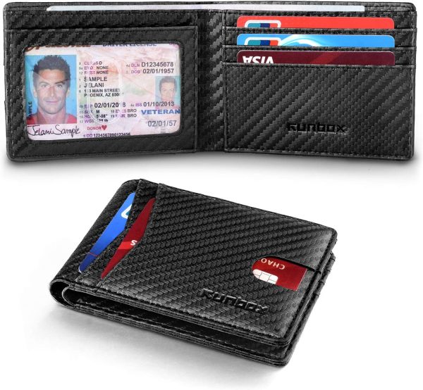 RUNBOX Slim Wallets for Men with RFID Blocking & Minimalist Mens Front Pocket Wallet Leather?? - Image 3