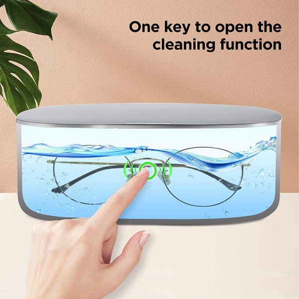 Ultrasonic Jewelry Cleaner Portable and Low Noise Ultrasonic Machine for Jewelry, Ring, Silver, Retainer, Eyeglass, Watches, Coins, 500ML, 45KHz Ultrasound Cleaner Machine by VCUTECH - Image 9