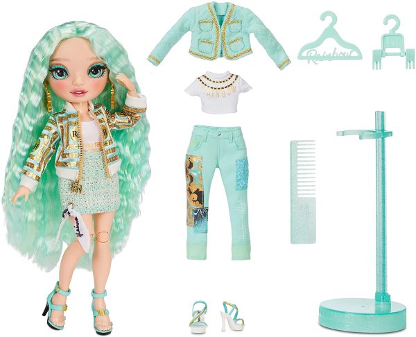 RAINBOW HIGH Daphne Minto ?M?Mint (Light Green) Fashion Doll with 2 Outfits to Mix & Match and Doll Accessories - Image 2