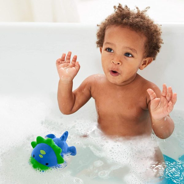 Skip Hop Baby Bath Toy, Zoo Light Up Squeeze Toy, Dino - Image 5