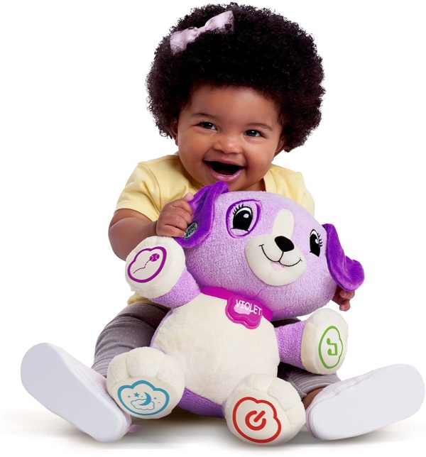 LeapFrog My Pal Violet, Infant Plush Toy with Personalization, Music and lullabies, Learning Content for Baby to Toddler, Frustration Free Packaging, English Version - Image 5