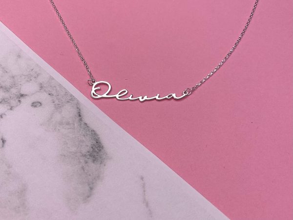 Personalized Name Necklace - Silver Name Necklace - Gold Mama Necklace - Custom Name Necklace - Gift for Her - Christmas Gift - Image 2