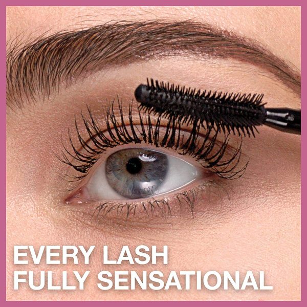 Maybelline New York Lash Sensational Mascara, Blackest Black, 2 Grams, Pack of 2 (Packaging May Vary)