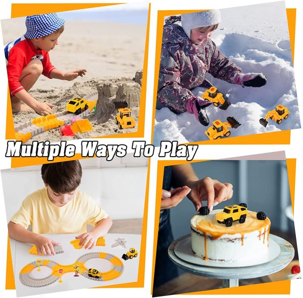 Toys for 3-12 Year Old Boys, TopDollo Construction Toys Cars for Boys Gifts Age 3-12 Race Track Cars Boys Toys Age 3-12 Track Toys Cool Toys for Kids 3-12 Engineering Toys Stem Building Toys - Image 5