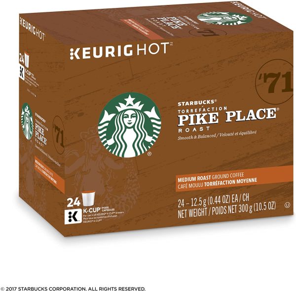 Pike Place, Medium Roast Coffee, Single Serve Keurig K-Cup Pods, 24 Capsules - Image 4