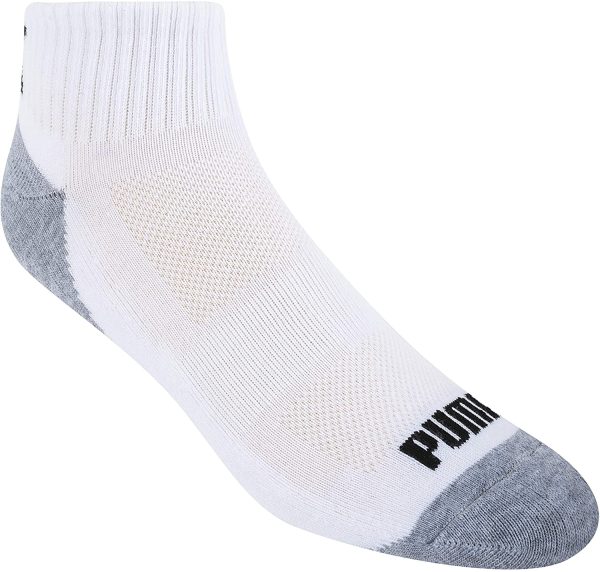 PUMA mens Socks Quarter Cut Socks (Pack of 6)