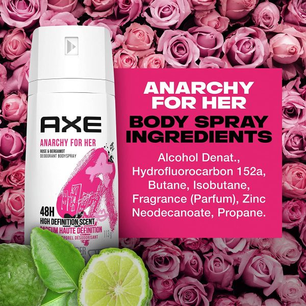 AXE Daily Fragrance Anarchy For Her antibacterial odour protection 113 GR - Image 4