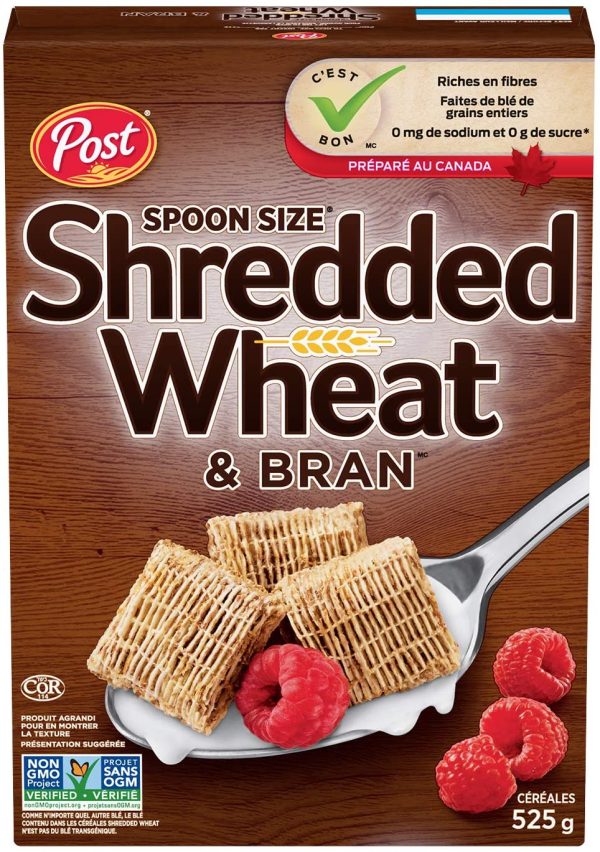 Post Spoon Size Shredded Wheat & Bran Cereal, 525g - Image 5