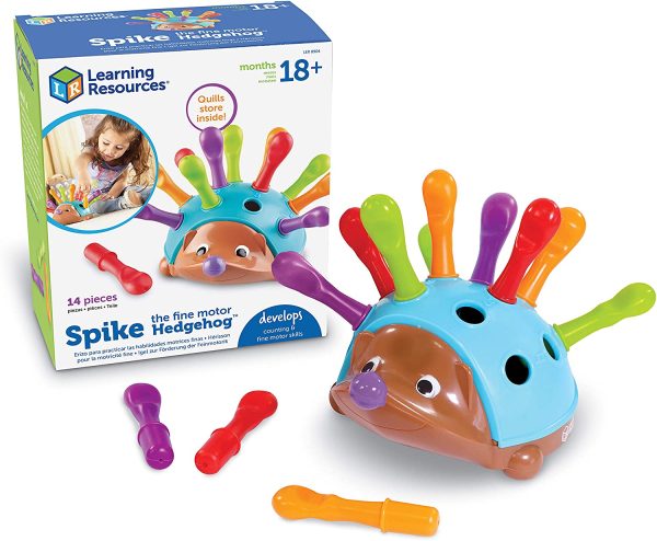 Learning Resources Spike The Fine Motor Hedgehog, Fine Motor and Sensory Toy, Educational Toys for Toddlers, Ages 18 months+ - Image 2