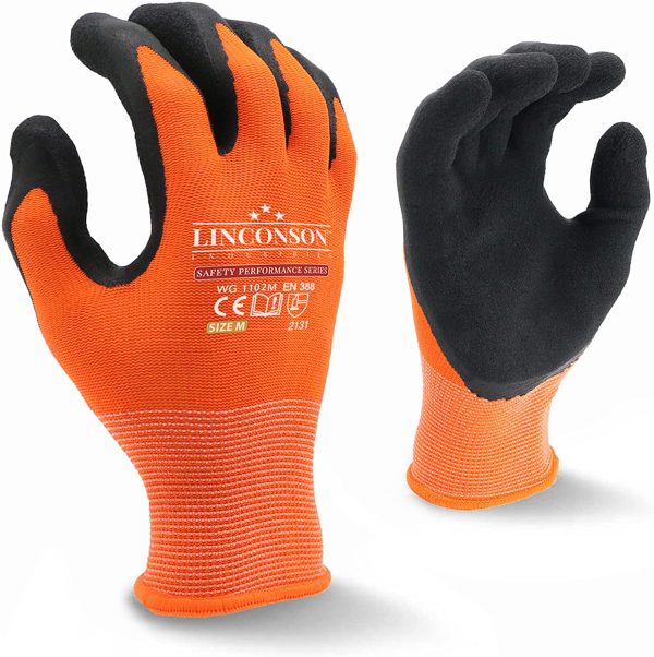 LINCONSON 12 pack Safety Performance Series Construction Mechanics Work Gloves - Image 4