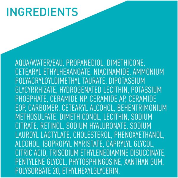 CeraVe Resurfacing RETINOL Serum For Face. Helps even skin tone. Improves skin smoothness. Gentle on skin gel with niacinamide, 3 essential ceramides. Fragrance-free. 30ML.