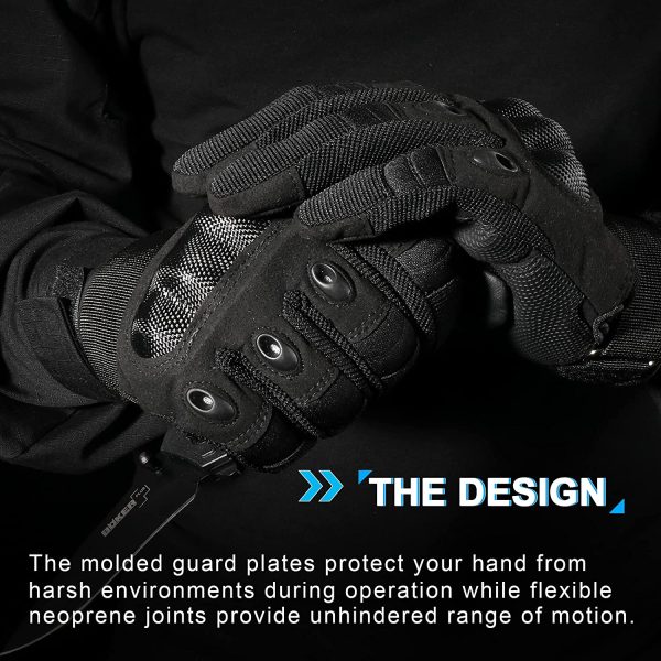 WTACTFUL Tactical Gloves for Men Touchscreen Military Gear Combat Shooting Motorcycle Gloves - Image 3