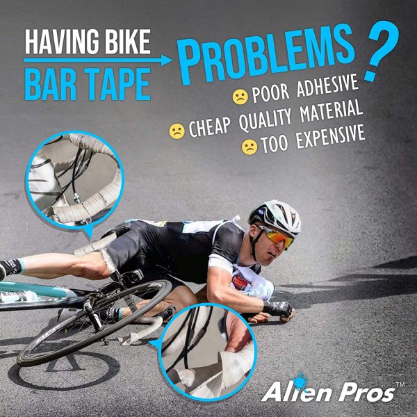 Alien Pros Bike Handlebar Tape EVA - Enhance Your Bike Grip with These Bicycle Handle bar Tape - Wrap Your Bike for an Awesome Comfortable Ride - Image 2