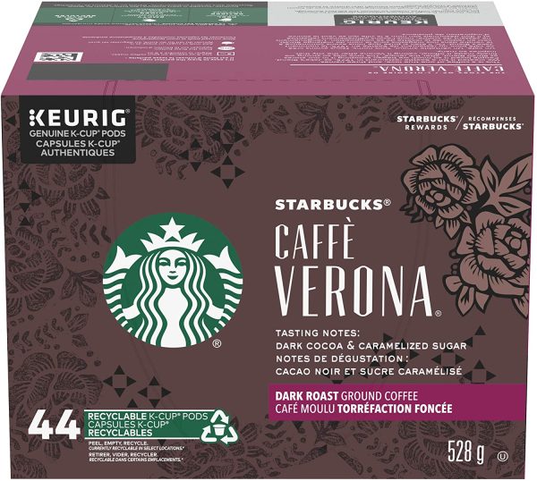 Verona, Dark Roast Coffee, Single Serve Keurig K-Cup Pods, 44 Capsules - Image 2