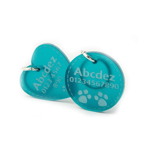 Luxury Dog Tags | Cat Name Tags | Engraved Personalised Pet ID | Dog Collar Tag | Cat Name Tags | 4 Colours | 8 Shapes | 3 Sizes - Image 6