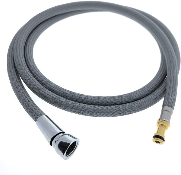 Pulldown Replacement Spray Hose for Moen Kitchen Faucets (# 150259), Beautiful Strong Nylon Finish - Sized Right at 68" Inches, Fits in Place of Moen 150259 & 187108 Faucet Hose by - Image 4