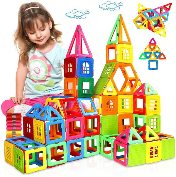 Upgraded Magnetic Blocks 138PCS Magnetic Building Tiles STEM Toys for 3+ Year Old Boys and Girls Learning by Playing Games for Toddlers Kids Compatible with Major Brands Building Blocks - Image 3