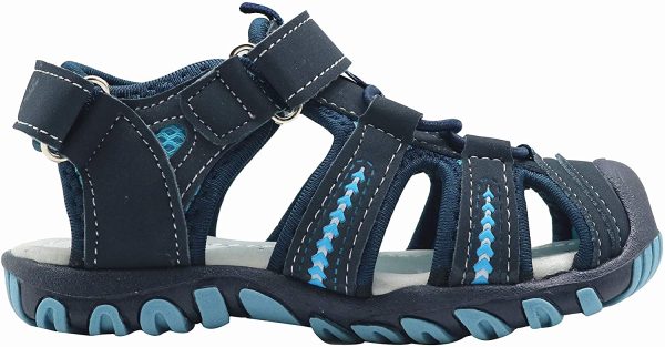 Apakowa Kid's Boy's Girls's Soft Sole Close Toe Sport Beach Sandals (Toddler/Little Kid) - Image 2