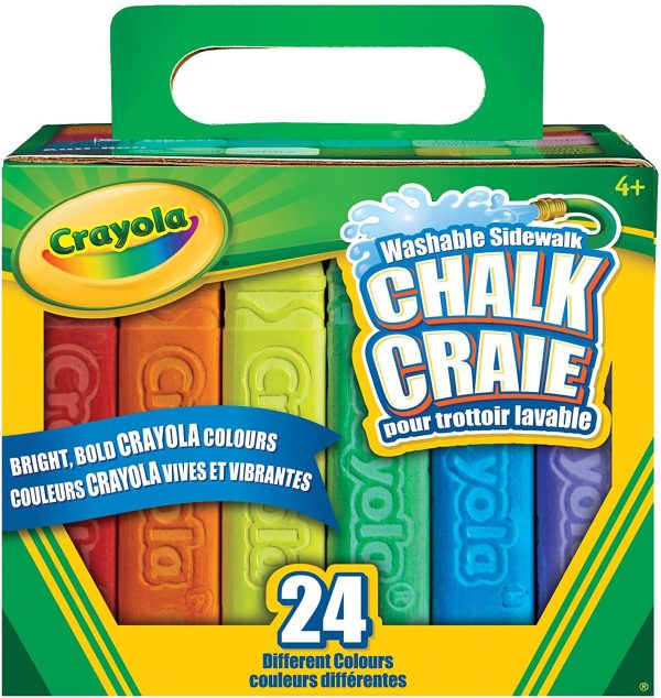 Crayola 24-Count Sidewalk Chalk Washable Toy Kit - Image 2