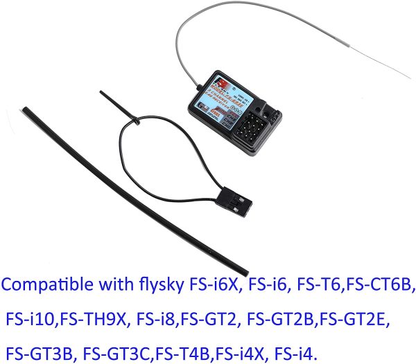 Upgraded Waterproof Flysky FS-GR3E 2.4G Receiver 3CH DC 5V for FS-i6X FS-i6 FS-T6 FS-i10 FS-GT2 FS-GT2B FS-GT3B FS-GT3 for RC Car Boat Truck Transmitter - Image 3