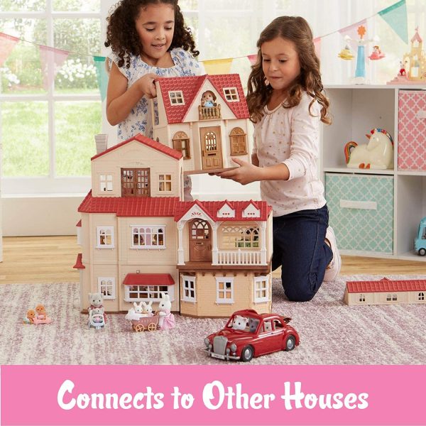 Calico Calico Critters Red Roof Cozy Cottage Starter Home, Dollhouse Playset, Furniture and Accessories Included - Image 2