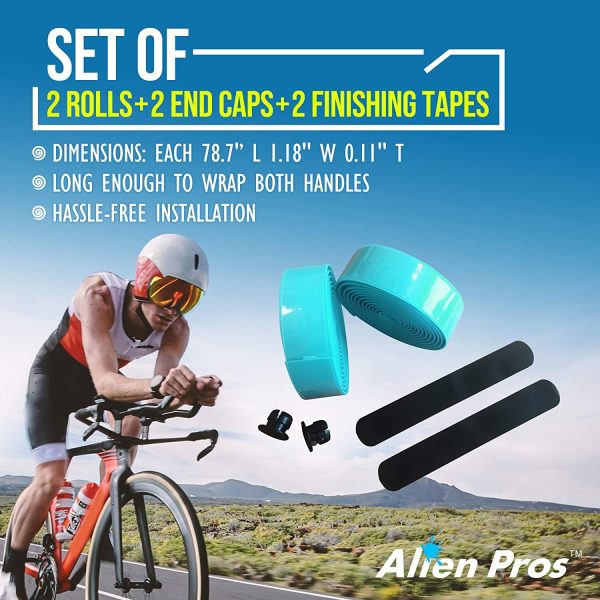 Alien Pros Bike Handlebar Tape EVA - Enhance Your Bike Grip with These Bicycle Handle bar Tape - Wrap Your Bike for an Awesome Comfortable Ride - Image 3