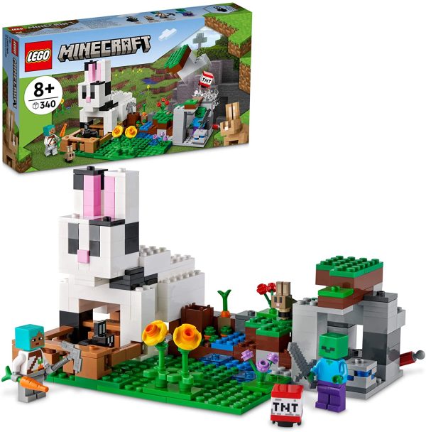 LEGO Minecraft The Rabbit Ranch 21181 Building Kit; Toy Bunny House Playset; Gift for Kids and Players Aged 8+ (340 Pieces) - Image 4