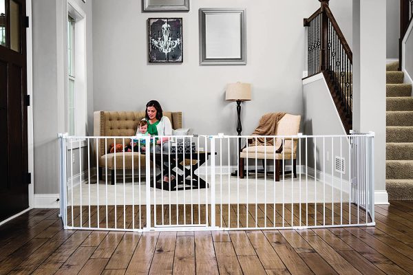 Regalo 192-Inch Super Wide Gate and Play Yard, White - Image 5