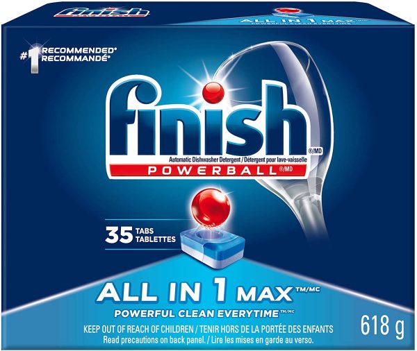 Finish Dishwasher Detergent, All In 1 Max, Fresh, 35 Tablets - Image 3