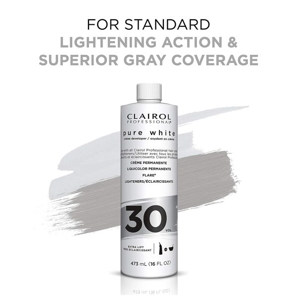 Clairol Professional Pure White Hair Developers for Lightening & Gray Coverage - Image 3