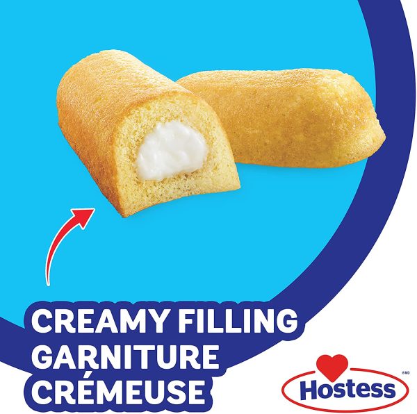 Twinkies Cakes with Creamy Filling, Cake Snacks, Contains 6 cakes (Individually Wrapped)