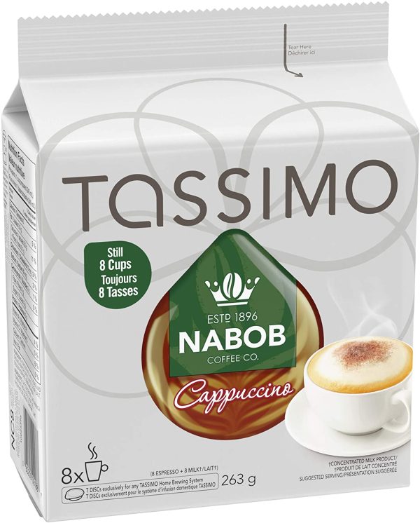 Tassimo Nabob Cappuccino Coffee Single Serve T-Discs - Image 4