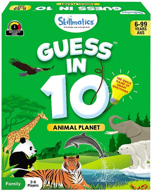 Skillmatics Card Game : Guess in 10 Animal Planet | Gifts for Ages 6 and Up | Super Fun for Travel & Family Game Night - Image 3