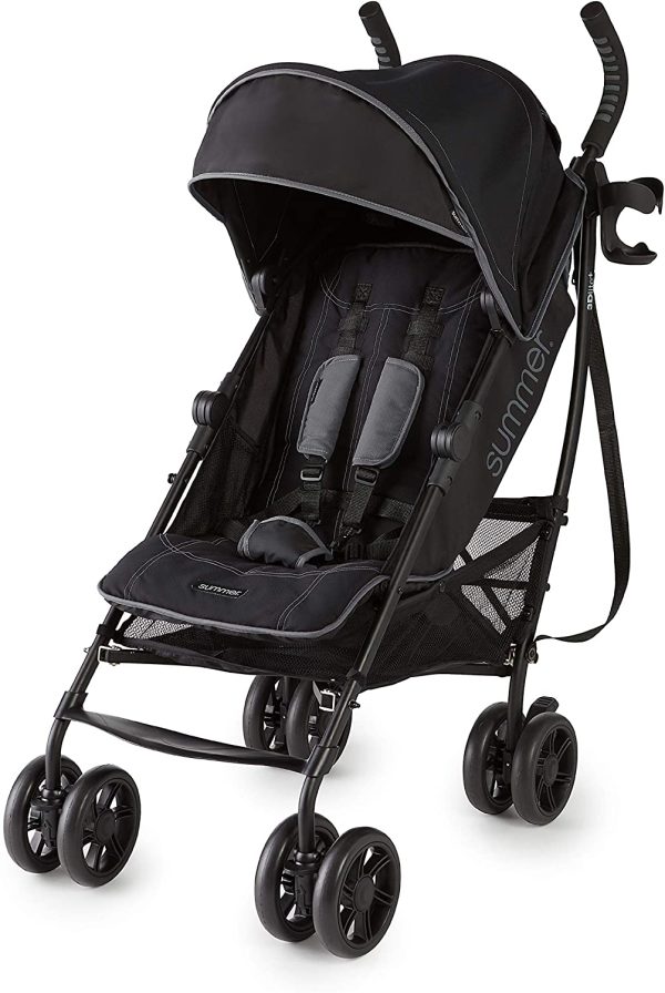 Summer 3Dlite+ Convenience Stroller, Matte Black ??Lightweight - Image 2