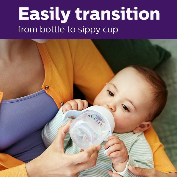 Philips Avent My Natural Trainer Sippy Cup, Clear, 5oz, 1pk, SCF262/03 - Image 3