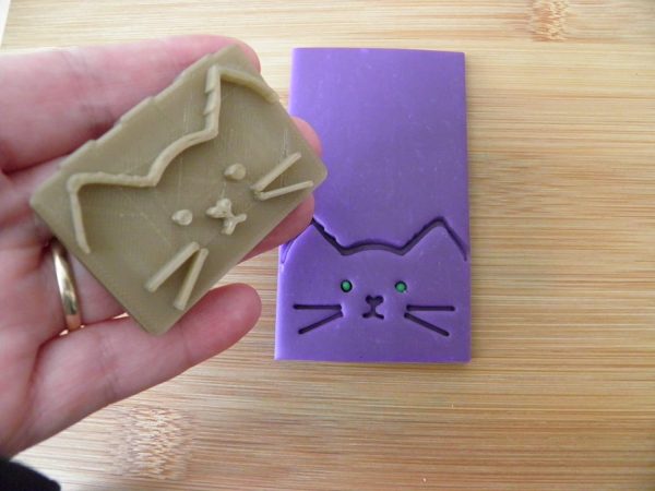 Cat Stamp for soap clays and cement - Image 5