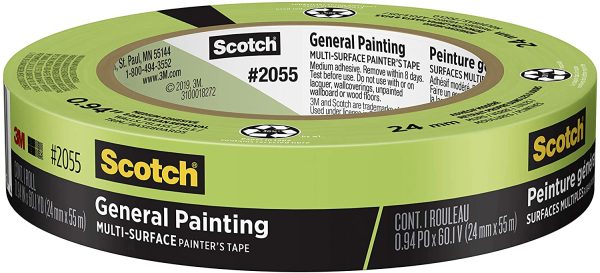 Scotch Painter's Tape, Green Masking Tape for General Painting, 24 mm - 2055 - Image 2