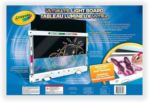 Crayola Canada Ultimate Light Board, Holiday Toys, Gift for Boys and Girls, Kids, Age 6, 7, 8, 9, Gifting (04-5179)