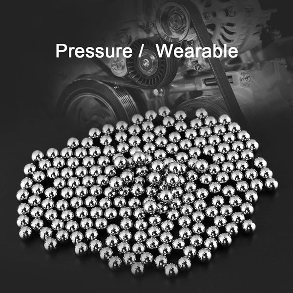 200pcs 1/4 Inch Diameter Precision Chrome Steel Bearing Balls, G10 Bearing Balls for Hardware Tools Electrical Appliance Slide Rails