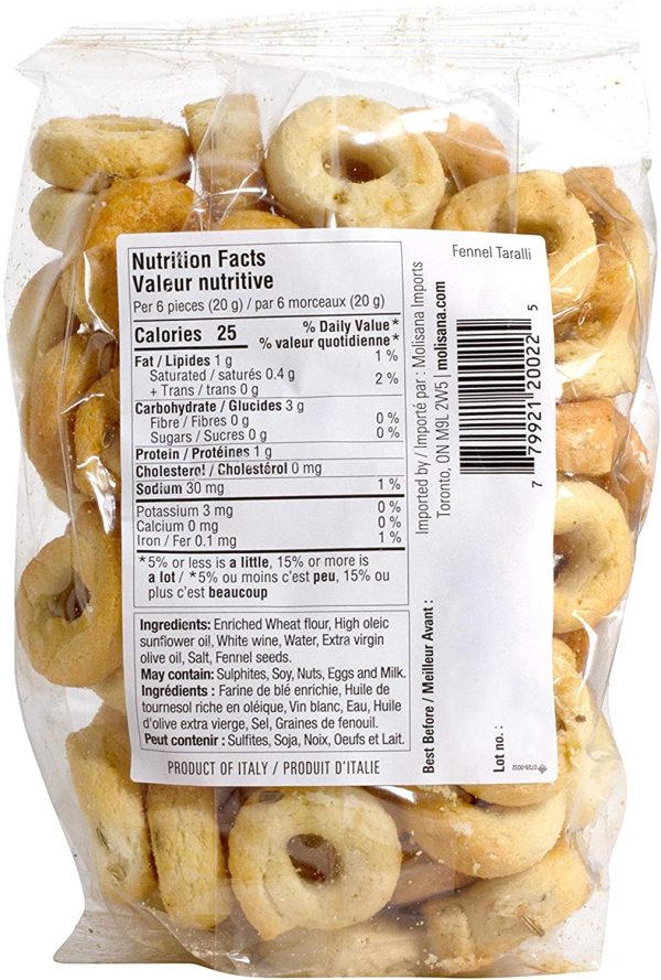 Vita Sana Taralli Fennel, 225 Grams - Image 3