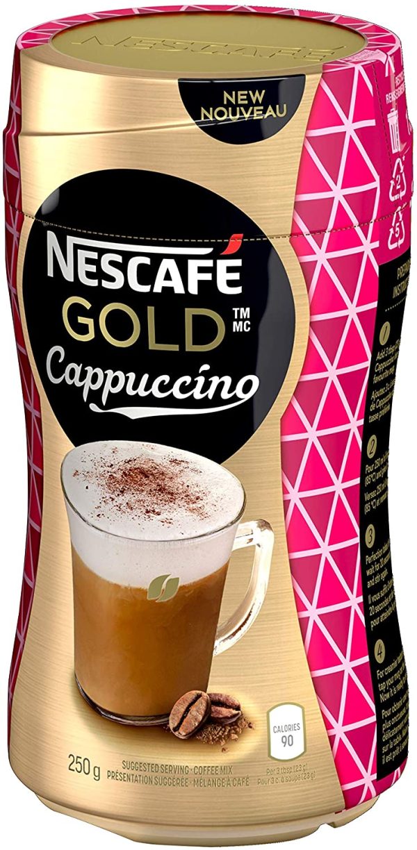 NESCAFÉ Gold Cappuccino Instant Coffee Jar, 250 Grams - Image 2