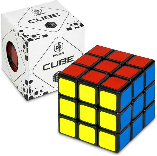 TwoBees Speed Cube, Classic Vivid Colors Matching Puzzle, 3x3x3 Cube Brain Teaser Puzzle for Kids, Boys, Girls and Adults - Image 4