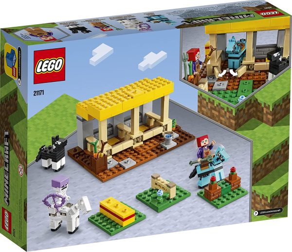 LEGO Minecraft The Horse Stable 21171 Building Kit; Fun Minecraft Farm Toy for Kids, Featuring a Skeleton Horseman; New 2021 (241 Pieces) - Image 2