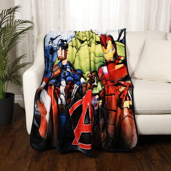 Marvel Avengers Kid?M?? Fleece Blanket EXPRESSIONS Throw for Toddlers Teens, All Season Super Soft Comfy Flannel Blanket, Best Gifts for Boys and Girls, 50x60 inches (Official Marvel Product) - Image 7