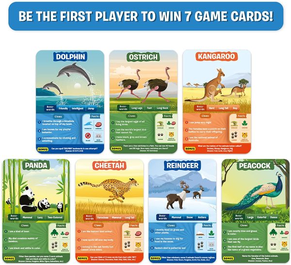 Skillmatics Card Game : Guess in 10 Animal Planet | Gifts for Ages 6 and Up | Super Fun for Travel & Family Game Night - Image 4