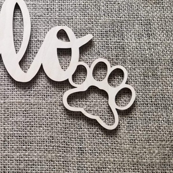 Pet Name Sign - Dog Name Sign - Puppy House Sign - Doghouse Sign - Dog Paw Sign - Image 4