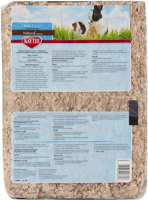 Kaytee Clean & Cozy Natural Small Animal Bedding, Expands to 49.2L - Image 4