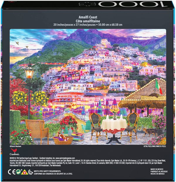 2-Pack of 1000-Piece Jigsaw Puzzles, for Adults, Families, and Kids Ages 8 and up, Amalfi Coast and Japan Garden - Image 7